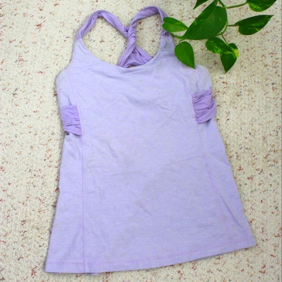 Lululemon Spin Me Tank in Heathered Lilac - Picture 3 of 8